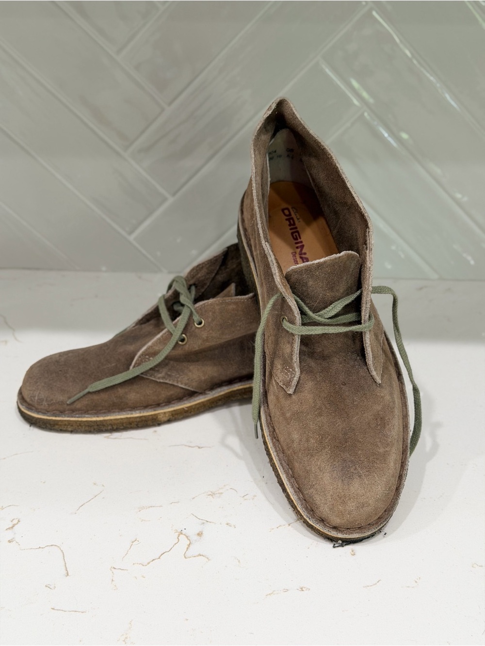Clarks Originals Desert Boots – Taupe Suede – Women’s 8.5